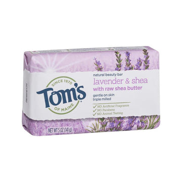6 Pack x Tom's of Maine Natural Beauty Bar Lavender & Shea - 141g